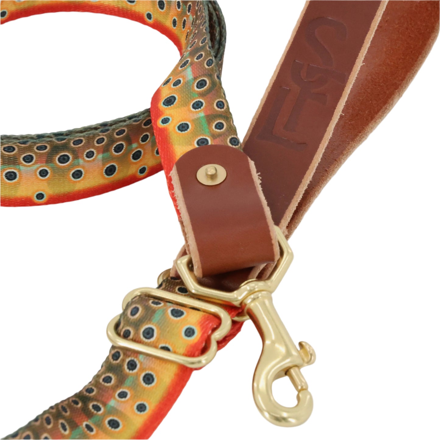 South Fork Lodge Adjustable Length Dog Leash - Cutthroat Trout