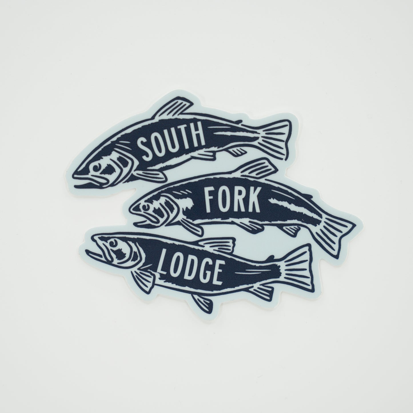 South Fork Lodge 3 Trout Logo 4" Sticker
