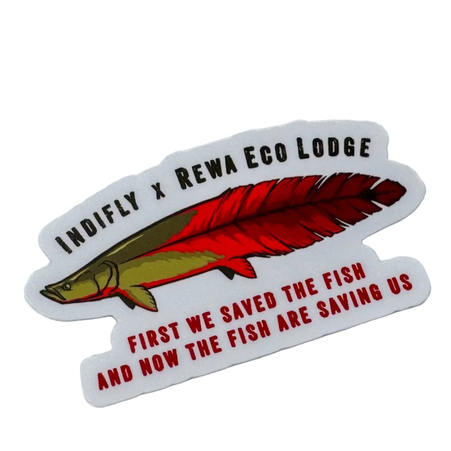 Indifly x Rewa Eco Lodge Arapaima Sticker