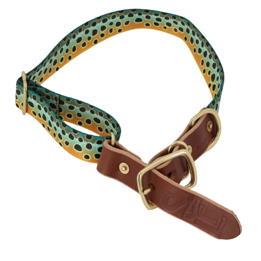 South Fork Lodge Dog Collars - Large (15.5"-24") - Brown Trout