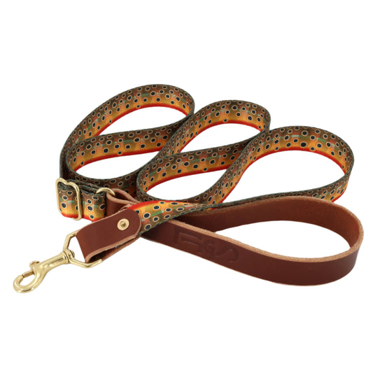 South Fork Lodge Adjustable Length Dog Leash - Cutthroat Trout