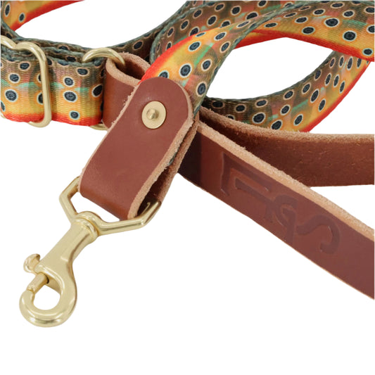 South Fork Lodge Adjustable Length Dog Leash - Cutthroat Trout