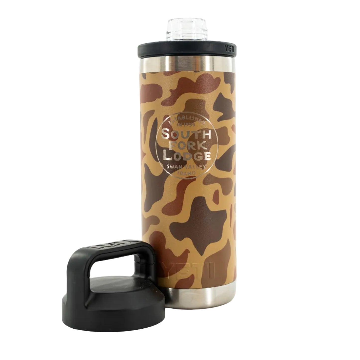 South Fork Lodge YETI Rambler 18 oz Bottle Chug
