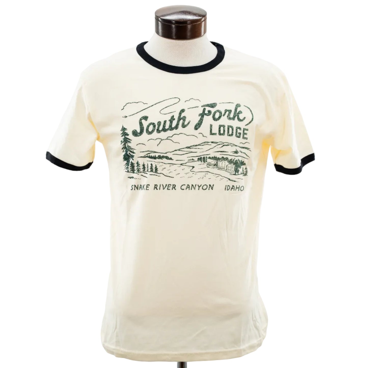 South Fork Lodge Birds Eye View Ringer T-Shirt