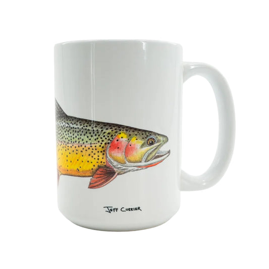 South Fork Lodge Jeff Currier Cutthroat Trout 15 oz Mug