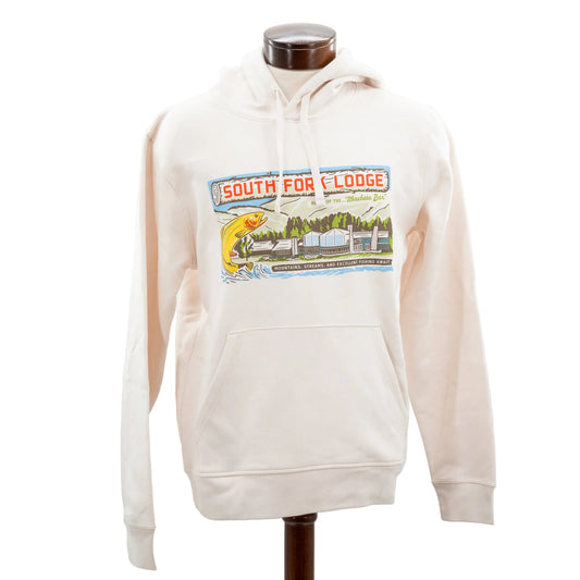 South Fork Lodge Matchbook Vintage White Hoodie