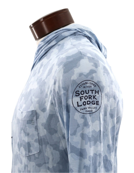 South Fork Lodge Free Fly Apparel Men's Bamboo Lightweight Hoody with SFL Original Logo