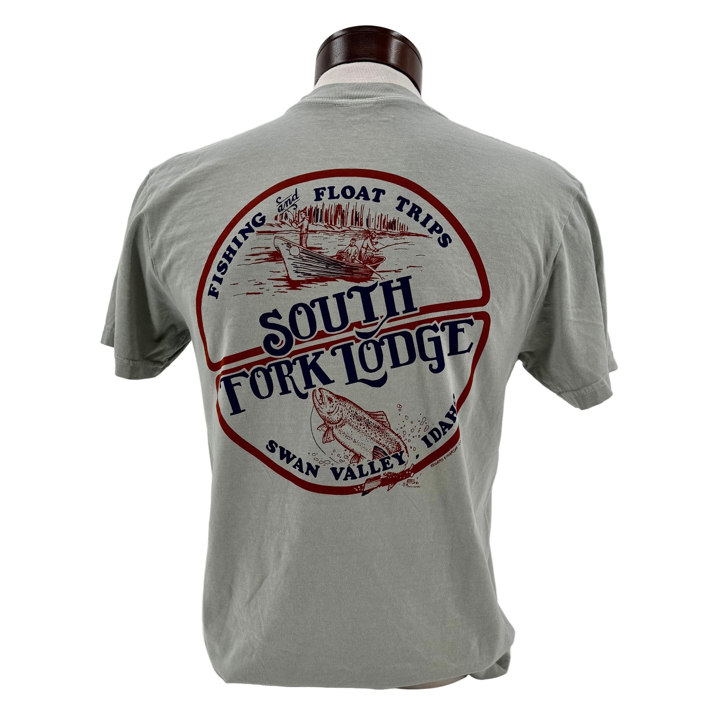 South Fork Lodge Fishing and Float Trips Pocket T-Shirt