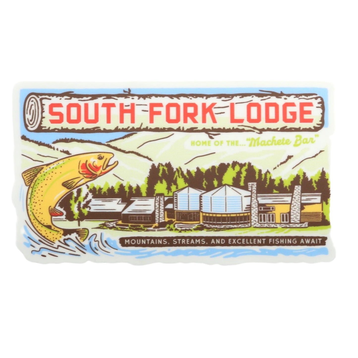 South Fork Lodge Matchbook Sticker