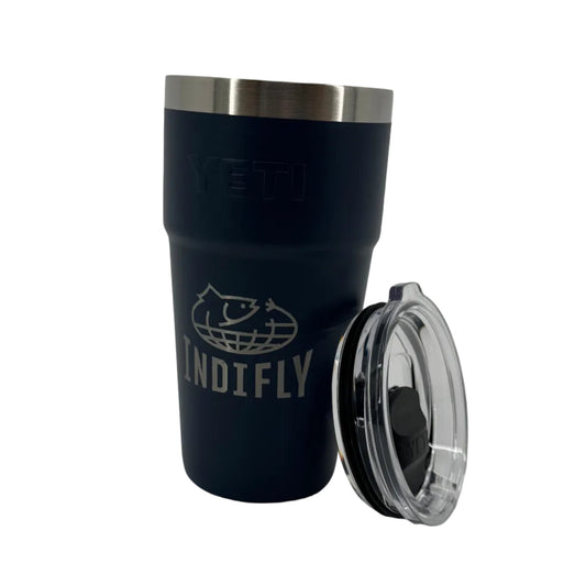 Indifly YETI 20oz Rambler Tumbler with Magslider Lid - Navy