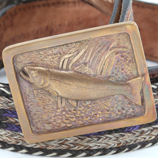 Taf Schaefer Design Trout Shield Belt Buckle