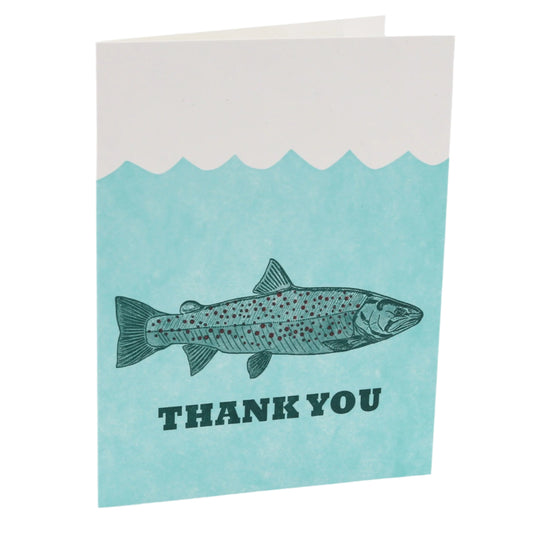 Trout Thank You Greeting Card