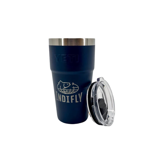 Indifly YETI 20oz Rambler Tumbler with Magslider Lid - Navy