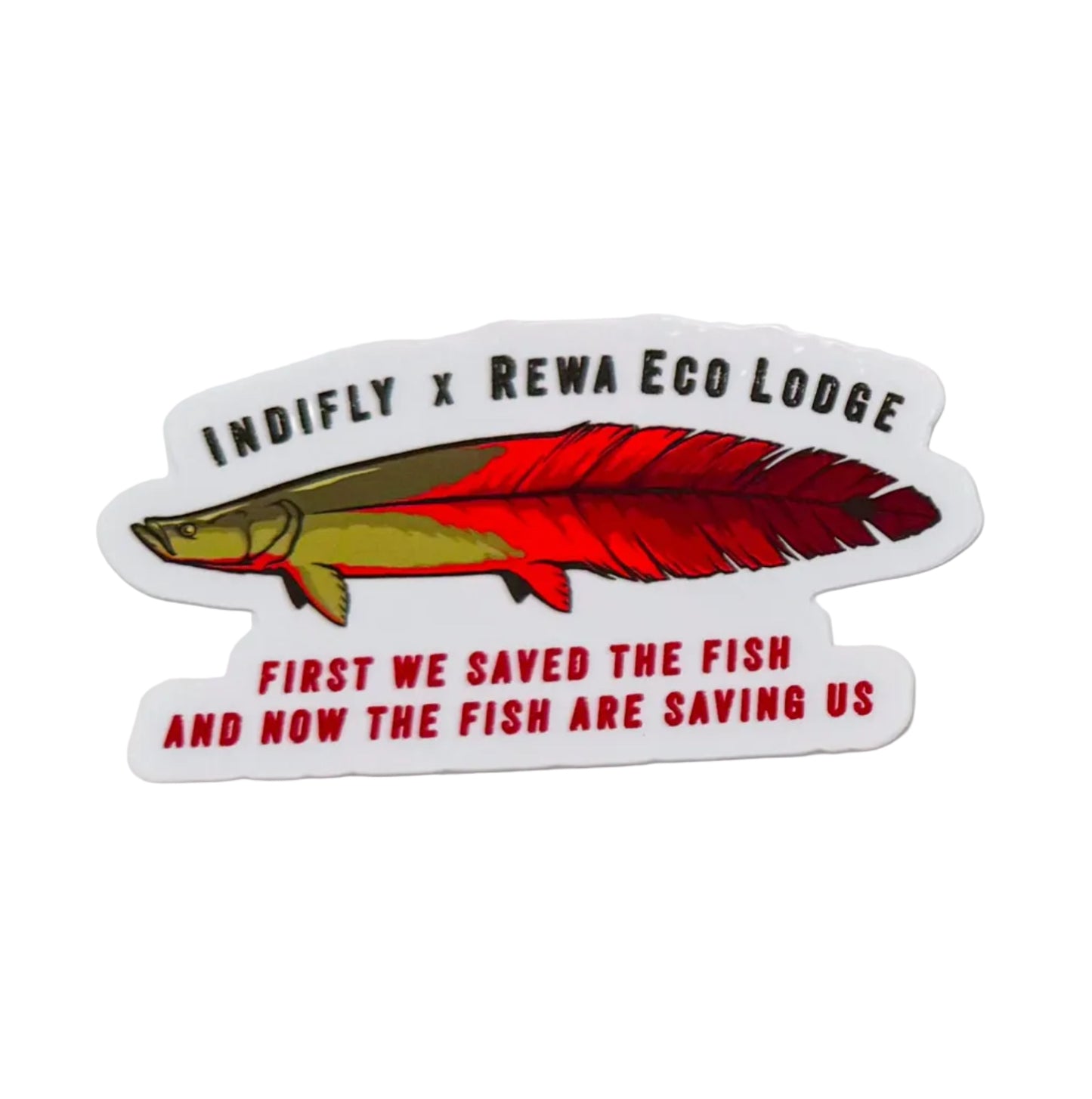 Indifly x Rewa Eco Lodge Arapaima Sticker