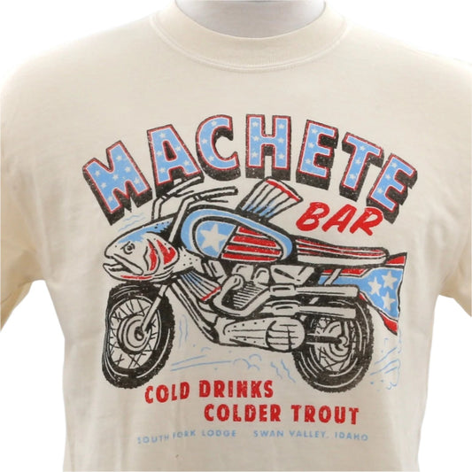 South Fork Lodge Machete Bar Trout Motorcycle T Shirt